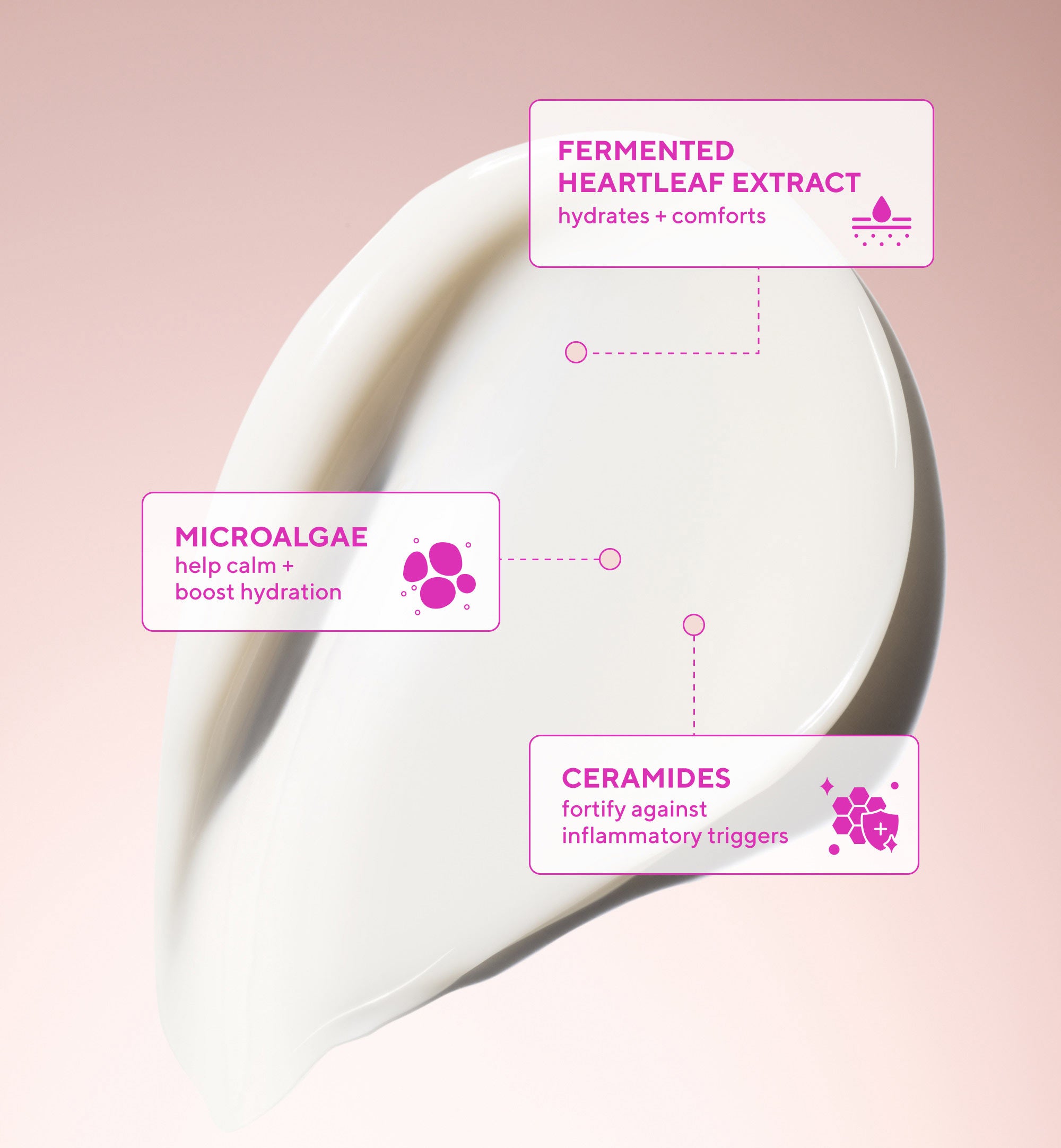 Heartleaf Calming Cream Moisturizer for Sensitive Skin and Eczema-Prone Skin