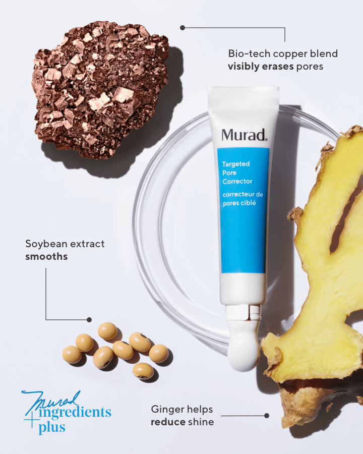 Targeted Pore Corrector Ingredient Infographic